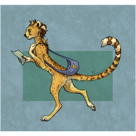 Гепард-почтальон.