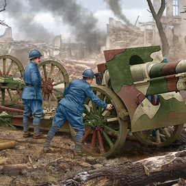 French Schneider C17S 155mm Howitzer (box art for Das Werk)