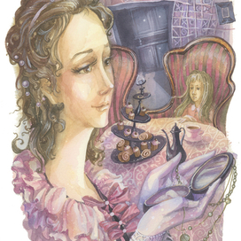 Розовое чаепитие