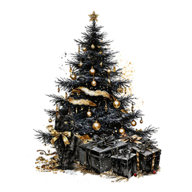 HappyNewYear - Золото на черном