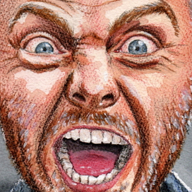 Серия акварельных портретов "Эмоции"