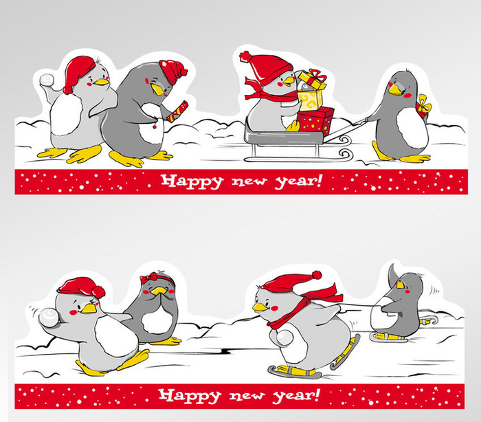 шкодливые пингвинята