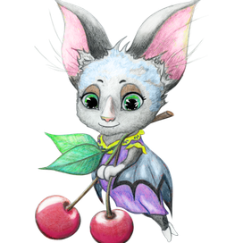 Летучая мышка с вишней