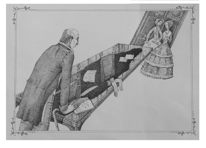 Иллюстрация к "Женщина в белом"