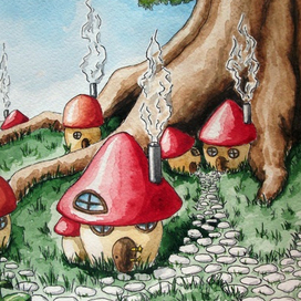 Грибные домики