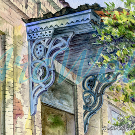 Деревянное крылечко. Серия "Городской романс"