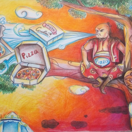 Соловей-разносчик пиццы!!! 