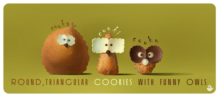 совы-печеньки : кука,куки и куку