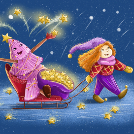 Елка на санках