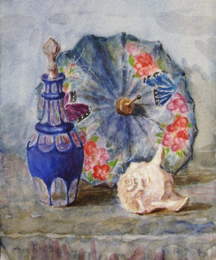 графин и ракушка