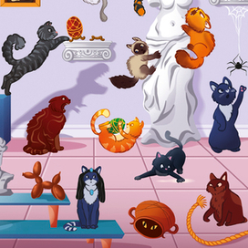 Кошки в музее