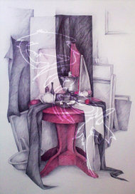 Красный стол