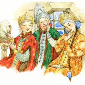 Три ридевицы под окном