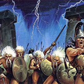 Рис. на суперобложку романа-фэнтази "Стоунхедж"