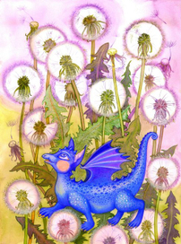 Дракоша в одуванах