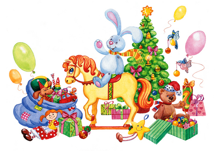 Илл. для упаковки. "Праздник игрушек"