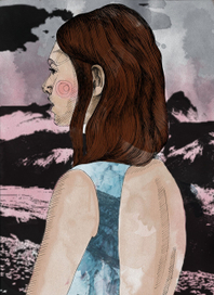 девушка на фоне гор 4