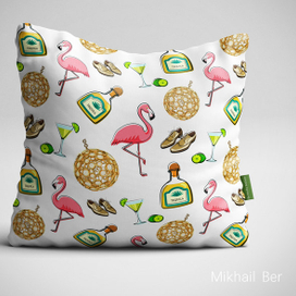 Светлый бесшовный узор для тканей