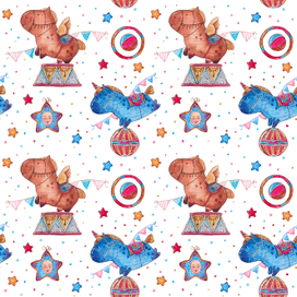 Детский бесшовный паттерн