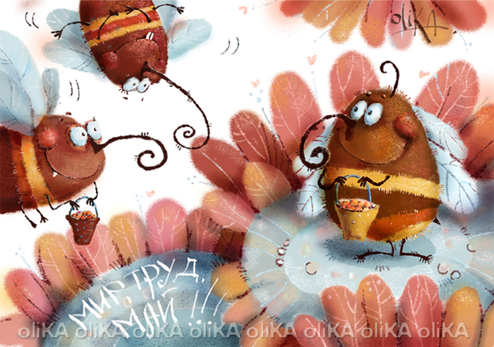 Открытка из "Весеннего набора"