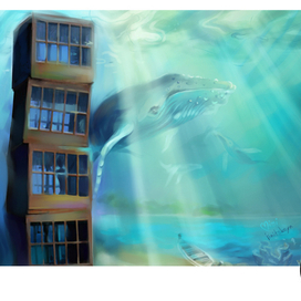 inspired by sculpture of Barceloneta beach