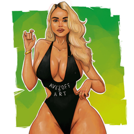 Барышня в купальнике