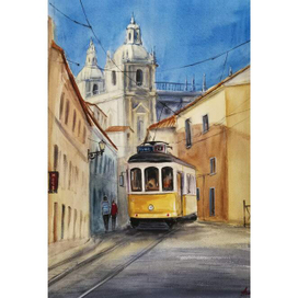 трамвай в Лиссабоне 