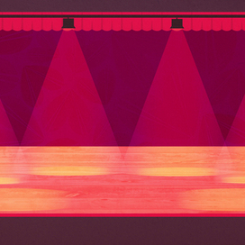 Сцена — локация для детской игры для iPad