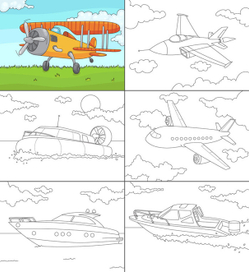 Раскраска "Едем-Едем"