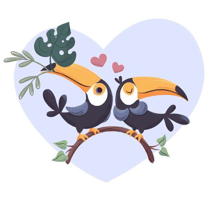 Влюбленные туканы
