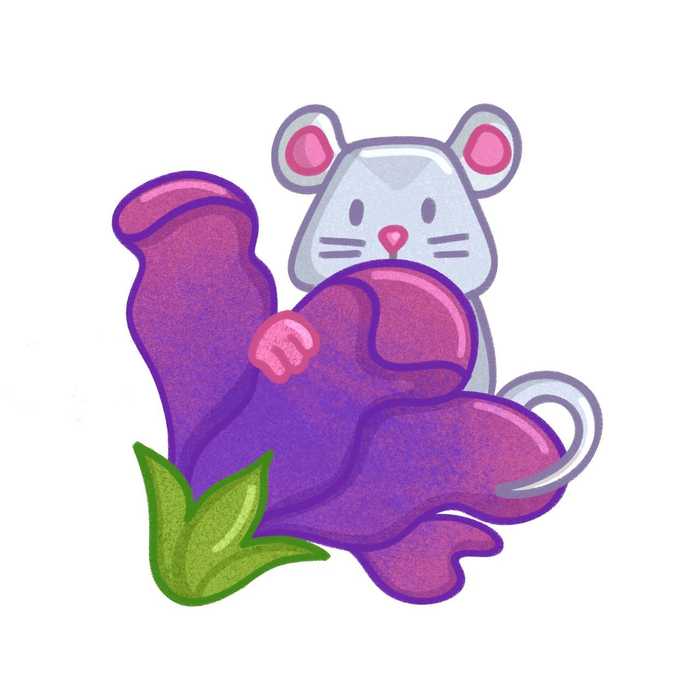 Мышонок в цветке