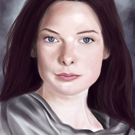 Ребекка Фергюсон цифровой портрет