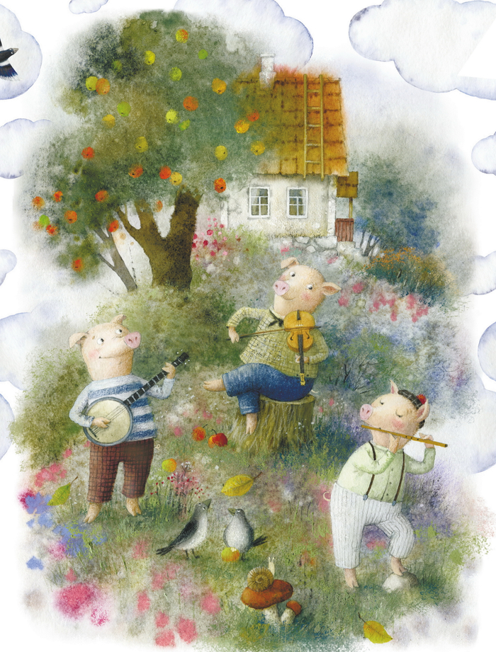 Три поросенка.