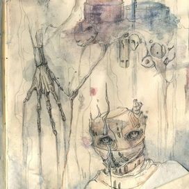 зарисовки к комиксу