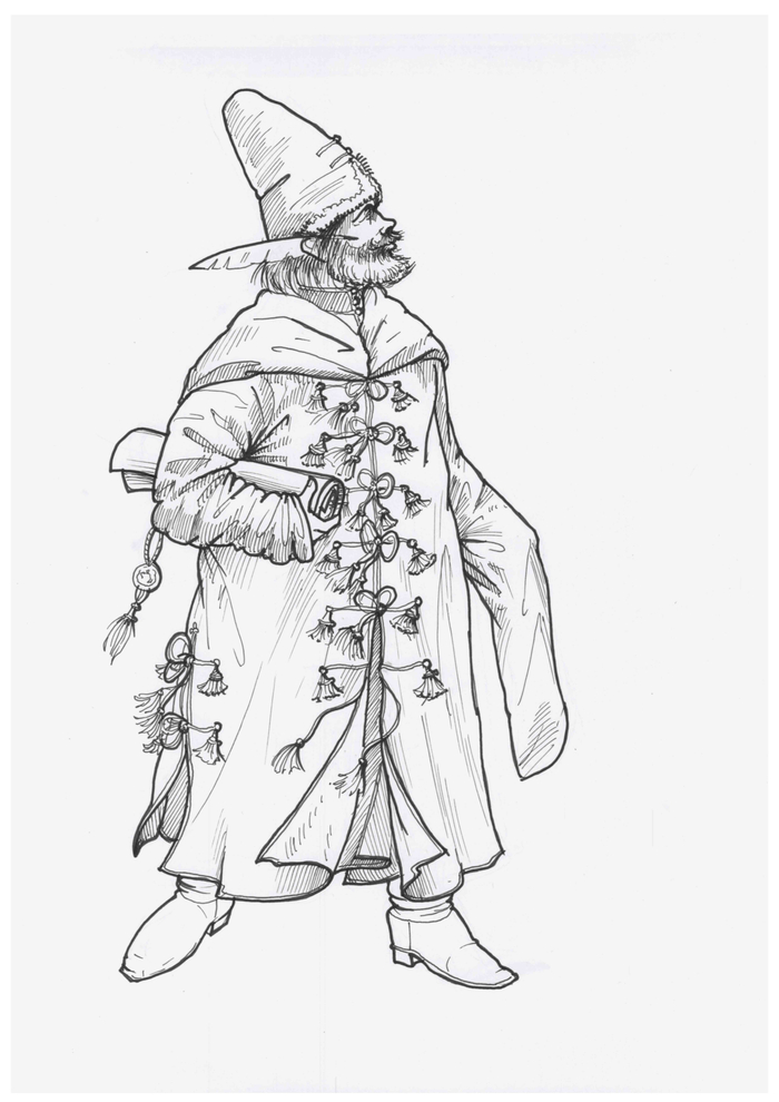 Стрельцы. Писарь в однорядке. 17-й век