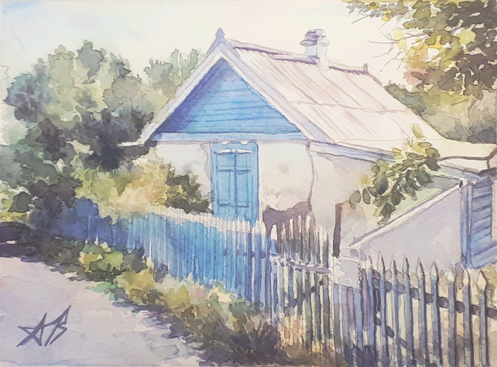 Заброшенный дом в станице Старочеркасской 