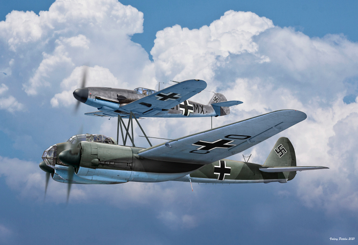 Mistel-S1 (box art for ICM)