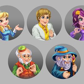 персонажи для диалоговых окон игры Sunken Secrets Boolat Games