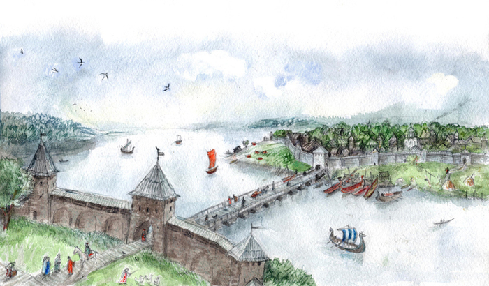 "Мы живем в древнем Новгороде", иллюстрации к энциклопедии