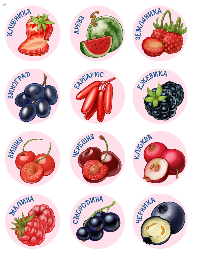 Иконки ягод