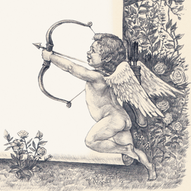 Фрагмент иллюстрации к статьи в журнал. Купидон