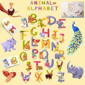 Алфавит с животными 