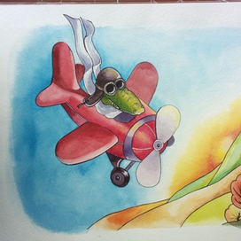 Крокодил летит в африку