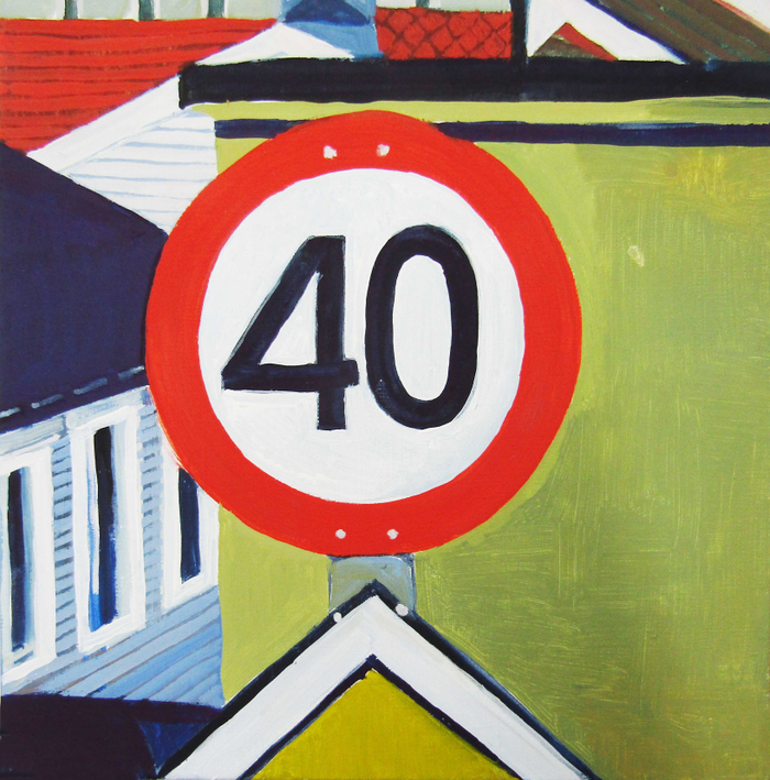 Из серии Norsk album. 2016. 40х40, холст, темпера.