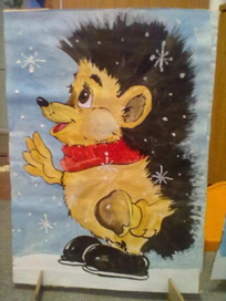 ежик в садик для постановки