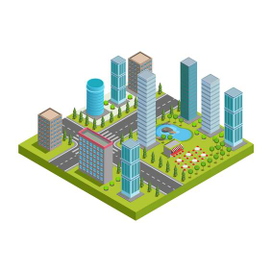 Изометрия Город
