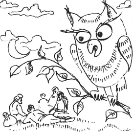 Иллюстрация к сказу П. Бажова "Огневушка-Поскакушка"