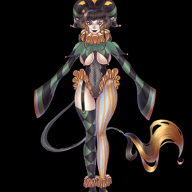 Девушка-клоунша