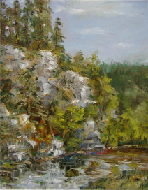 Скалы на Серьге 80х100см 