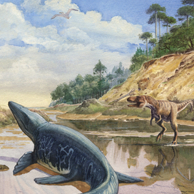 Мозазавр в ловушке